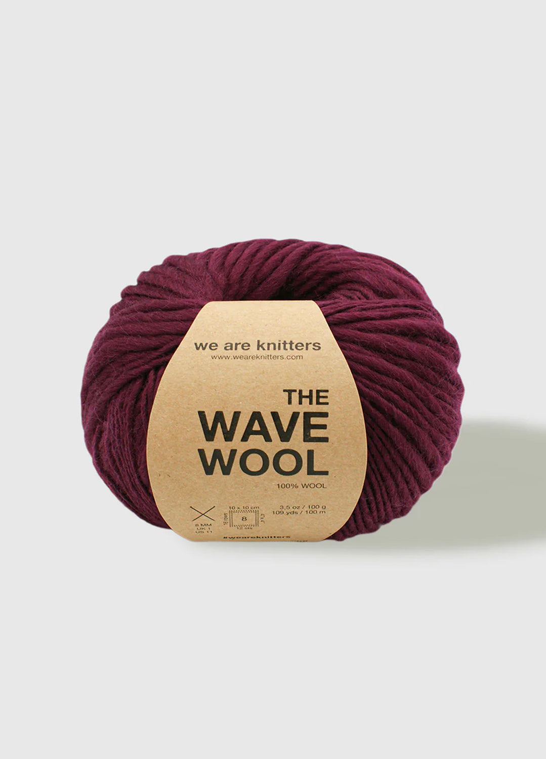 The Wave Wool Bordeaux