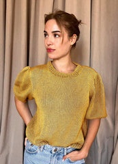 Metis Tee Easy Knitting Kit in Mustard